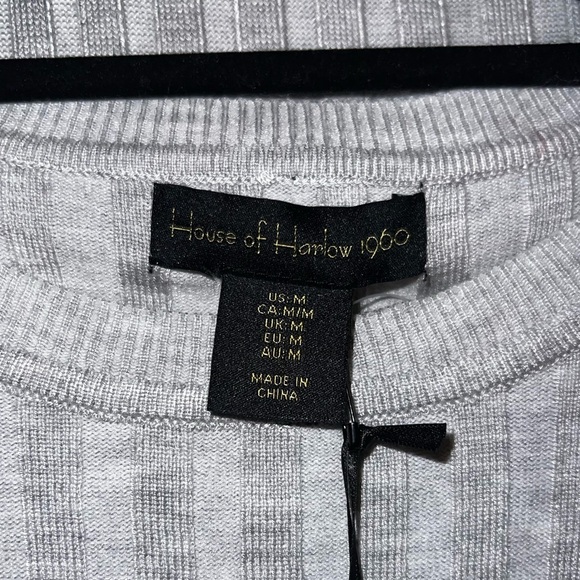 House of Harlow Grey 2-Piece Skirt with Long Sleeve Top - Picture 4 of 8